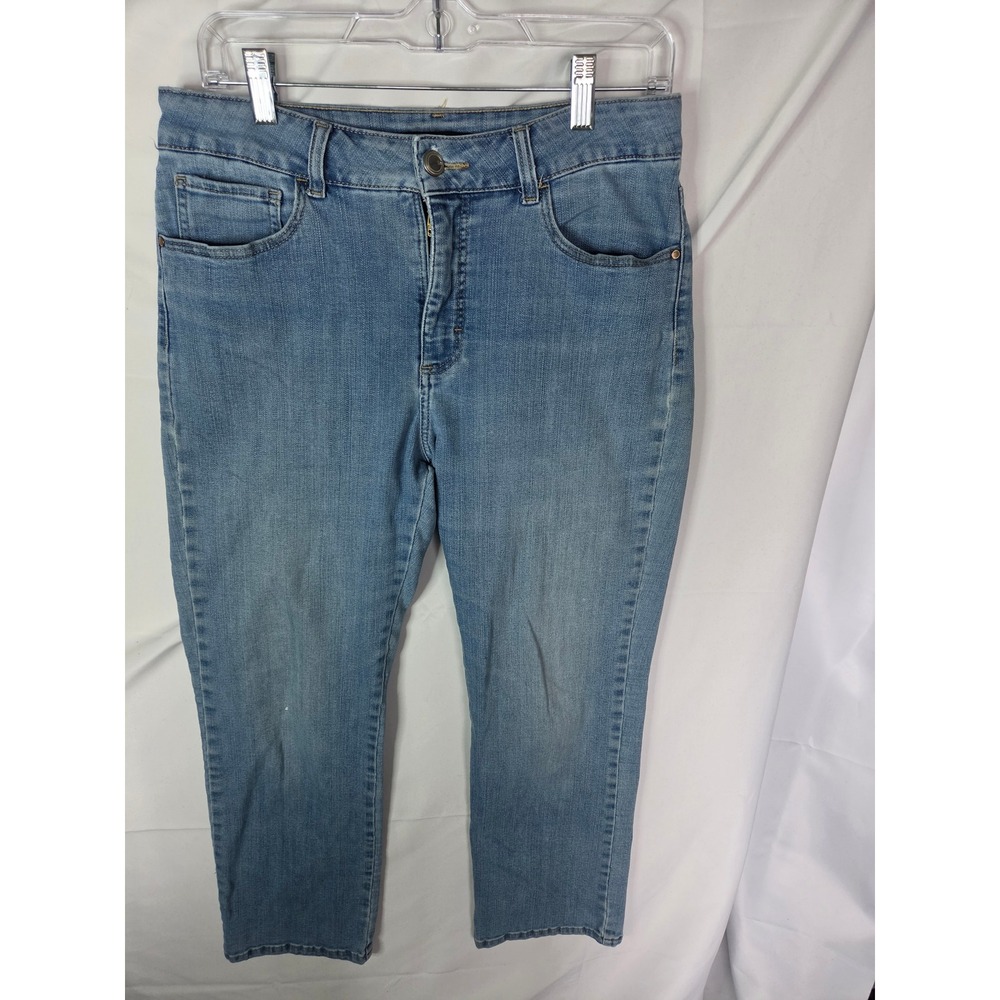 Lee Classic Fit Jeans Womens Medium Wash Straight Leg Denim Stretch Blue